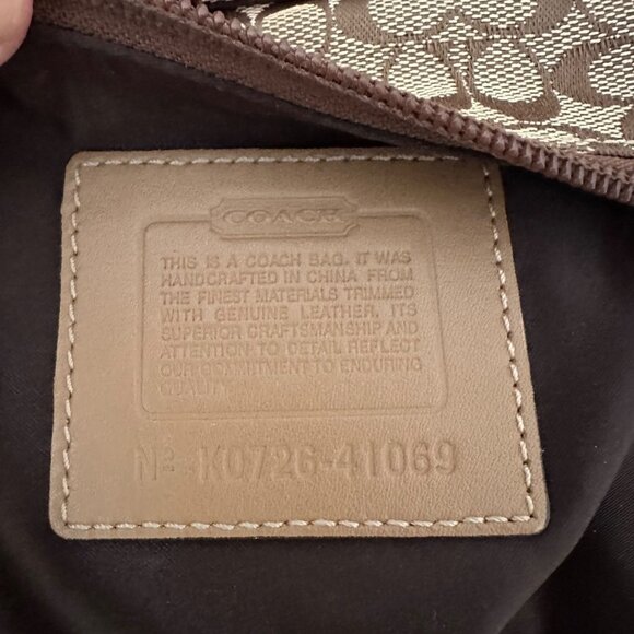 Coach Y2K Signature Canvas Crossbody Bag No K0726-41069 Minimalist Beige - Picture 7 of 9